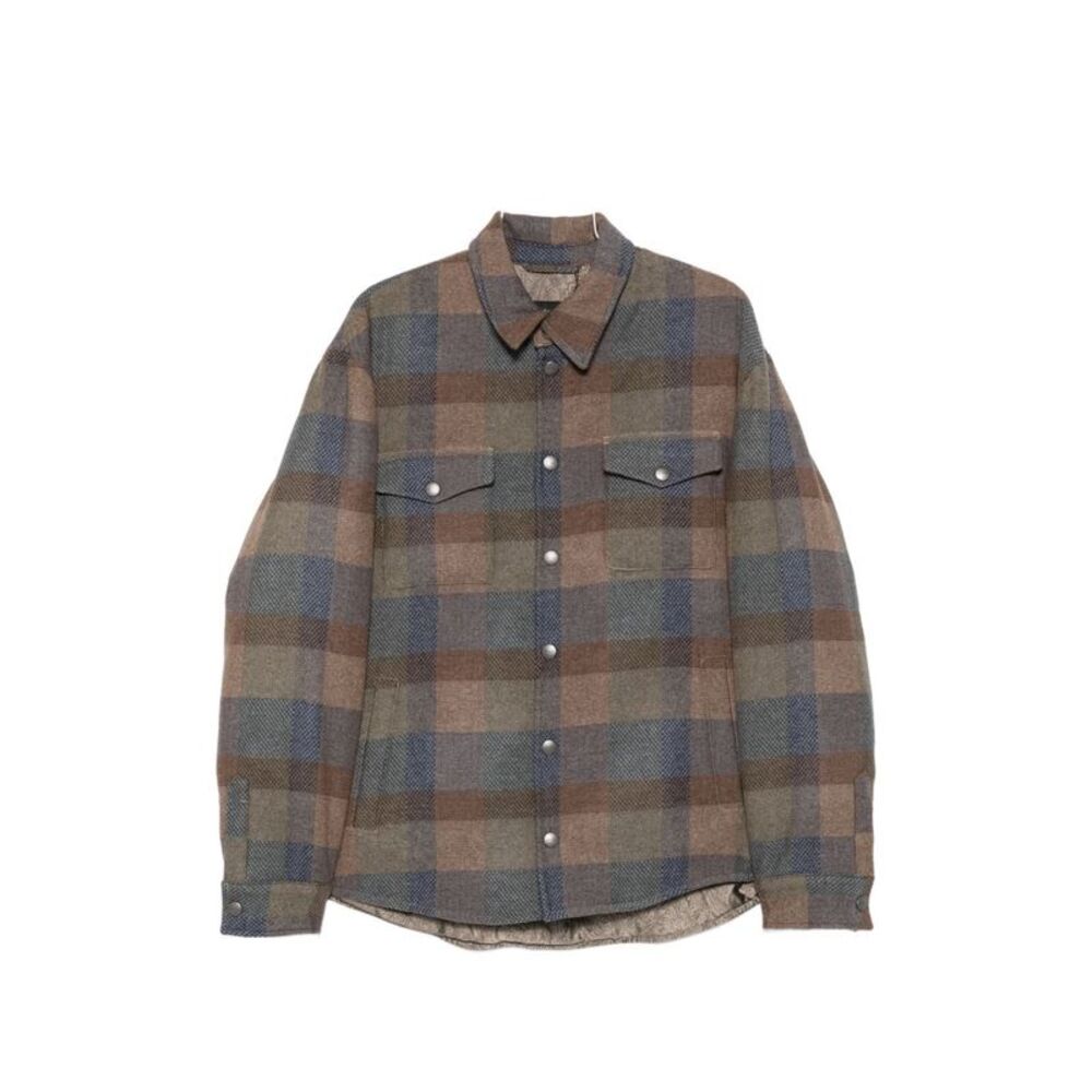 Etro Men Wool Checked Shirt